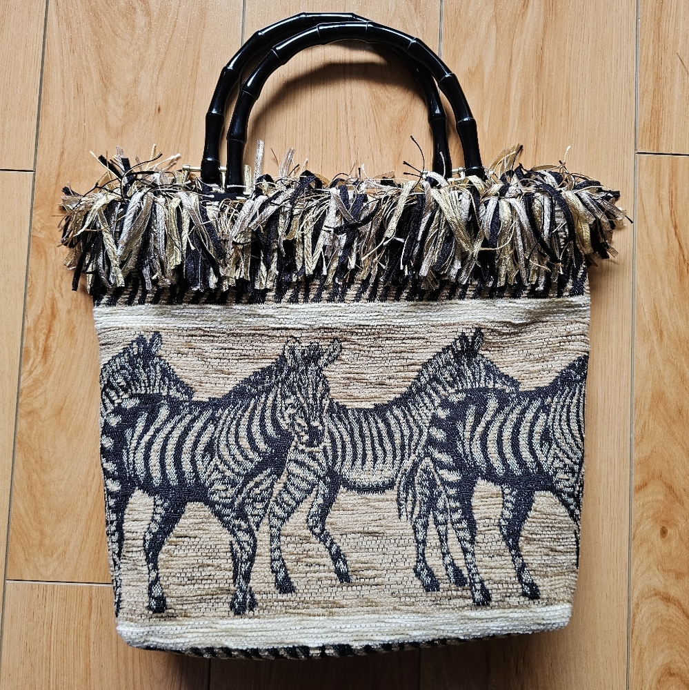 Zebra Purse / Handbag / Tote